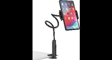 Tablet Houder Flexibel – Smartphone Standaard Universeel - Statief geschikt voor Bureau Tafel en Bed – Zwart