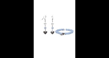 PuurSpirits - Angeliet Bergkristal - Sieraden Set - Dames - Sieraden geschenkset - Sieraden sets dames, Angeliet Bergkristal armband, Edelstenen sieraden, Oorbellen dames, Armband dames