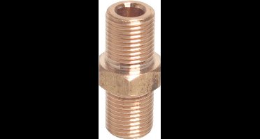 Messing nippel ¼" BSP buitendraad
