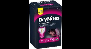 Drynites luierbroekjes - meisjes - 3 tot 5 jaar - 16 stuks (1x16)