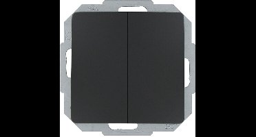 KOPP - Wisselschakelaar Wissel/Wissel - Paris - Inbouw - 1-voudig Dubbel Schakelaar - Mat Zwart