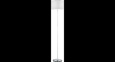 LED Vloerlamp - Torna Hotia - E27 Fitting - Rond - Mat Wit - Aluminium