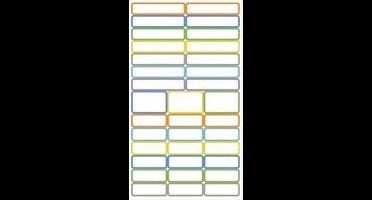 agipa pennenetiketten, zelfklevend, assorti kleuren