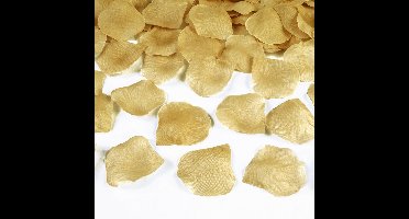 Rozenblaadjes snippers - goud - 500x stuks - Bruiloft decoratie - Feestartikelen
