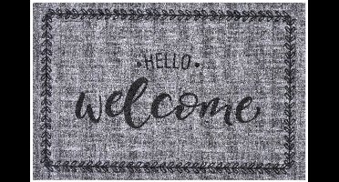 MD Entree - Deurmat - Schoonloopmat - Impression Hello Welcome - 40 x 60 cm