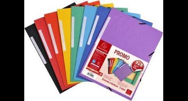 Elastomap Exacompta A4 - assorti - Promopack 7+3 gratis