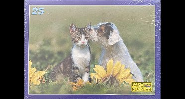 Kat en hond puzzel 25 Fame puzzles