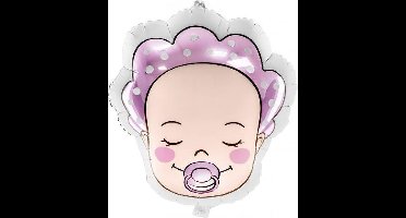 Folieballon Baby Meisje girl geboorte - babyshower 40x45cm.