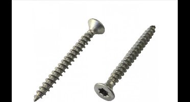 Spaanplaatschroef verzinkt platkop 3.0x12 mm Starx 60 stuks