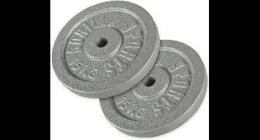 Gorilla Sports Halterschijven Set - Bundel - 30 kg - 2 x 15 kg - Gietijzer - 30 mm