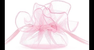 Organza zakjes roze (10 st)