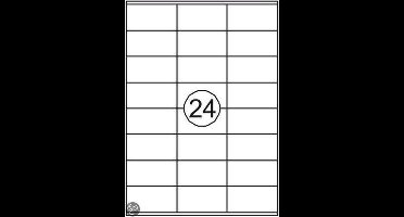 Etiket Quantore 70X36mm 2400St