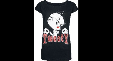 Looney Tunes Tweety - Tattoo Dames T-shirt - zwart - L