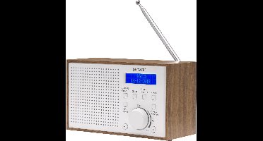 Denver DAB Radio - Noodradio / Noodpakket - Batterijen & Netstroom - Keukenradio - Draagbare Radio - DAB46 - Wit