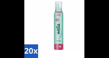 20 x Wella Ultra Sterk Haarmousse 200 ml - Haarmousse - Versteviging - Langdurige Hold - Flexibele Textuur - UV Bescherming