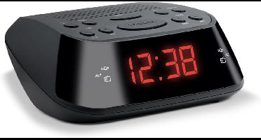 DailySupplies® Digitale Wekker - Wekkerradio - Reiswekker - Zwart