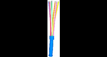Eddy Toys Lichtgevende Toverstaf 7 Stuks – Glow Sticks met Handvat – Lichtgevende Staafjes voor Feestjes – Geeft Licht in het Donker – Assorti Kleuren – 1 Handvat + 6 Staafjes