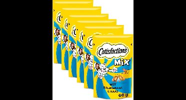 Catisfactions Kattensnoepjes - Mix Snacks Zalm en Kaas - 6x60g