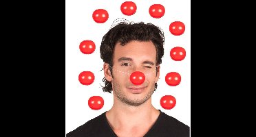 Boland Clowsneus - 6x - rood - kunststof - carnaval - verkleden - clown