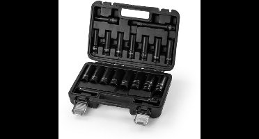 Professionele 18 Delige 1/2" Krachtdoppenset met Verlengstukken