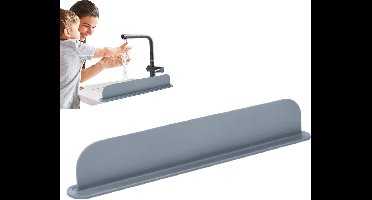 Waterspatscherm Geschikt Voor de keuken - 52 x 5 x 8,5 cm - Gootsteen Beschermmat - Siliconen Mat Geschikt Voor Kraan - Tegen Water - Antislip Beschermrand Bad - Badkamer Accessoires - siliconen waterspatschermen