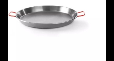 HENDI paellapan - koolstofstaal - twee handgrepen - diameter 30 cm, hoogte 11 cm - staalkleur - voor paella en barbecue op gaskookplaat