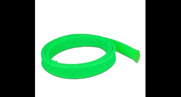 Gevlochten mouw rekbare 2 m x 25 mm groen