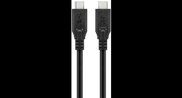 USB-C kabel | USB4 20 Gbps | PD 100W | 4K 60Hz | zwart | 3 meter
