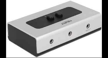 3,5mm Jack stereo audio schakelaar - 2-poorts