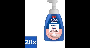 20 x Blue Wonder - Handzeep - Hygiënisch & Verzorgend - 225 ml - Hygiëne - Handzeep - Handreiniging - Antibacteriële Handzeep - Schuimende Mousse