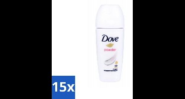 15 x Dove - Deodorant Roller - Powder Soft - Zacht en Verzorgend - 50 ml - Deodorant Roller - 48 Uur Bescherming - Zachte Huid - Poederachtige Geur - Dagelijks Gebruik