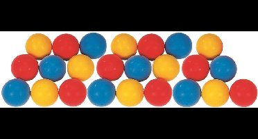 Megaform zachte foam ballen speelset 24 stuks 7cm kleurrijk.