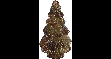 Kerstboom Sculptuur boom Hendrick XL oudgroen glas / Deco & Cadeau by Peters