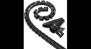 Hama 00220996 Kabelslang Kunststof Zwart flexibel (Ø x l) 2 cm x 250 cm 1 stuk(s)