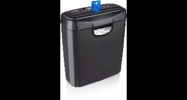 alpina Papierversnipperaar – Papiervernietiger voor Thuis en Kantoor – Shredder Vernietigt Creditcard - Versnipper 6 A4 Vellen in 1 Keer – 10L Bak – 190W Vermogen – Zwart