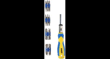 Kinzo Accessories Ratelschroevendraaier Bitset – 49-delig – Met Ratelhandgreep, Bits en Adapters