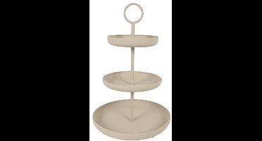 Etagère Fenne | Large | Crème | 3 laags | L41 x B41 x H62 cm