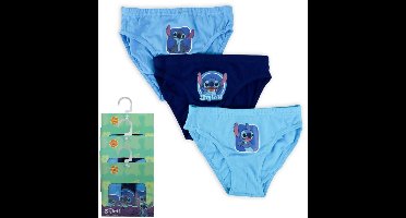 Jongensslips - Stitch - 3-Pack - Blauw - 100% Katoen - 2/3 Jaar - 92/98