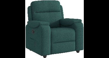 vidaXL - Fauteuil - verstelbaar - stof - donkergroen