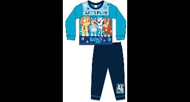 Bluey Pyjama Jongens – Blauw – Let’s Play – 100% Katoen – Maat 86/92