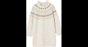 Vertbaudet Jacquard jurk in tricot voor meisjes