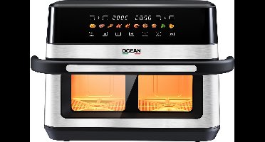 OCEAN OCAFK22120DWNX - Airfryer - 12L - 2200W - scheidingwand - XXL