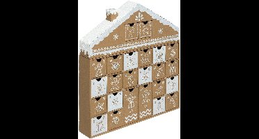 Fééric Lights and Christmas Adventskalender Peperkoekenhuis - 39x6x41cm - Bruin