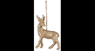 Kerst Ornament Hert Goud - L8xB3xH9,5