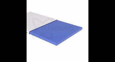 Trendimo Topdek - 160x200x7 - Topper Matras HR Koudschuim -Bamboo Hybrid - Topdekmatras - Afritsbaar Wasbaar Tijk - Orthopedisch Purschuim - Anti-allergisch