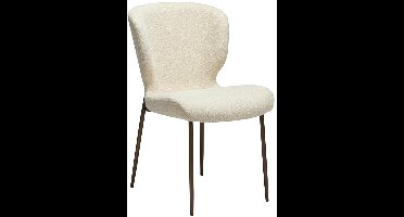 Glory Dan-Form eetkamerstoel bouclé offwhite.