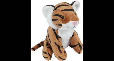 PIA Soft Toys - Pluche Knuffeldier Tijger - 13 cm
