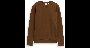 Tom Tailor - Basic sweatshirt in effen kleuren - Maat XXL - dark palm