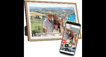 Denver Digitale Fotolijst 32 inch - XXL - Full HD - Frameo App - Fotokader - Digitale kalender - WiFi - 32GB - IPS Touchscreen - PFF3263