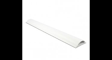 Kunststof kabelgoot half-rond met zelfklevende plakstrip - 100 x 7 cm / wit